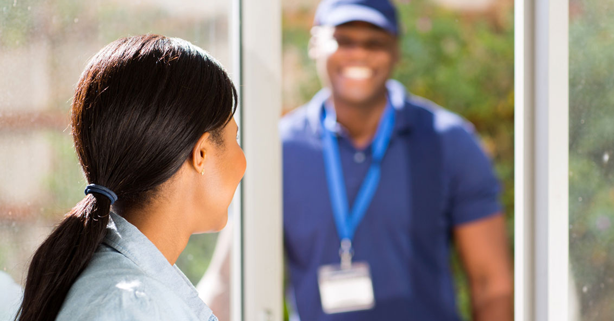 door to door salesman